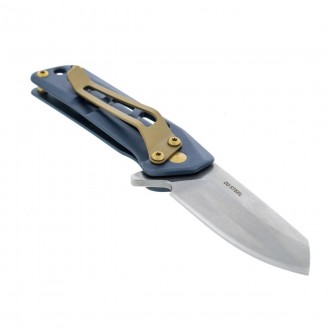 Нож StatGear Slinger синий (сталь D2)
Тонкий цельностальной, но легкий повседнев. . фото 4
