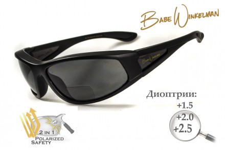 Бифокальные поляризационные защитные очки 3в1 BluWater Winkelman-2 (+2.5) Polari. . фото 3
