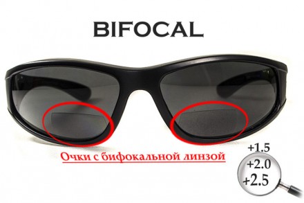 Бифокальные поляризационные защитные очки 3в1 BluWater Winkelman-2 (+2.5) Polari. . фото 2
