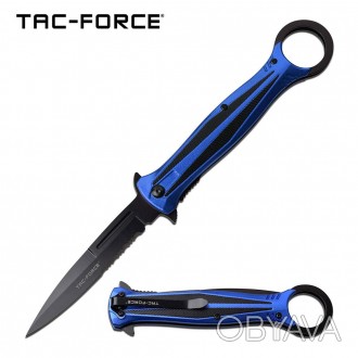 Нож Tac-Force TF-986BL
Подпружиненный складной нож с лайнерным замком и открытие. . фото 1