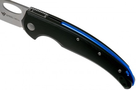 Нож Steel Will Sedge, черно-синий
Клинок этой модели похож на тонкий и удлиненны. . фото 6