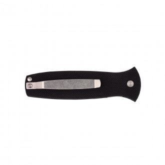 Складной нож Ontario Dozier Arrow D2 Black
Клинок сделан - Spear-Point. Кончик н. . фото 3