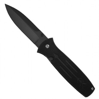 Складной нож Ontario Dozier Arrow D2 Black
Клинок сделан - Spear-Point. Кончик н. . фото 2