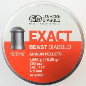 Пули пневматические JSB Diabolo Exact Beast 4.52 мм , 1.05 гр. (250шт/уп)
Благод. . фото 2