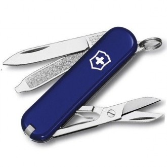 Нож Victorinox Сlassic-SD Smashed Blue 0.6223.2
Швейцарский карманный армейский . . фото 3