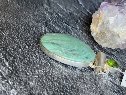 Пропонуємо Вам придбати підвісок з натуральним каменем зелений опал та перидот у. . фото 4