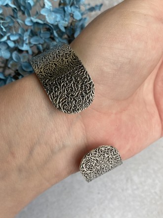  Пропонуємо до Вашої уваги браслет-манжет з натуральним каменем ларимар в сріблі. . фото 6