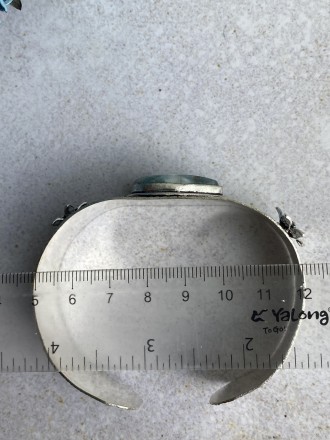  Пропонуємо до Вашої уваги браслет-манжет з натуральним каменем ларимар в сріблі. . фото 4