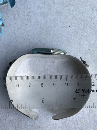  Пропонуємо до Вашої уваги браслет-манжет з натуральним каменем ларимар в сріблі. . фото 3