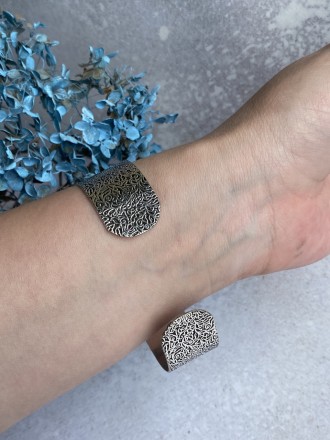  Пропонуємо до Вашої уваги браслет-манжет з натуральним каменем ларимар в сріблі. . фото 3