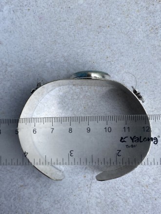  Пропонуємо до Вашої уваги браслет-манжет з натуральним каменем ларимар в сріблі. . фото 5