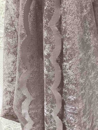 Тюль мармурова в кольорі пудра
в наявності 15.2 м
ніжна текстура та перламутрови. . фото 2