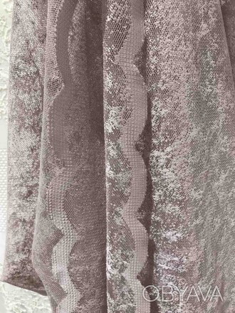 Тюль мармурова в кольорі пудра
в наявності 15.2 м
ніжна текстура та перламутрови. . фото 1