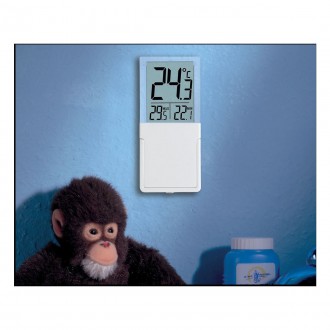 Термометр оконный цифровой TFA "Vista", на липучке, 90х40х18 мм
 
Удобное считыв. . фото 3