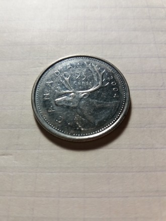 25 центів 2004 року. Канада. Стан на фото.. . фото 2