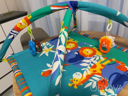 Детский развивающий коврик + ортопедическая подушка в подарок