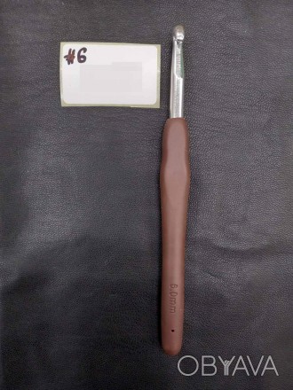 Крючок для вязания 6 мм
 Данный крючок для вязания имеет металлический стержень . . фото 1