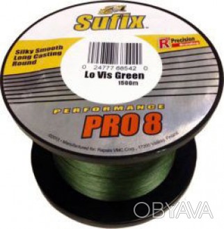 Шнур SUFIX Performance Pro 8 1500m 0.12mm 18lb/8.2kg /Lo-Vis Green
SUFIX DS1WF01. . фото 1