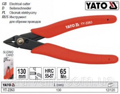 Бокорізи YATO YT-2263 виготовлені з високоякісної загартованої сталі з пластиков. . фото 7