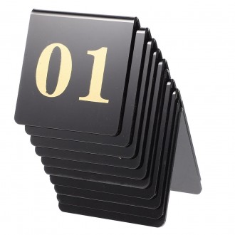 Номерки на стіл із металу чорного кольору Нумерація столів ⁇ Чорна
є можливість . . фото 2