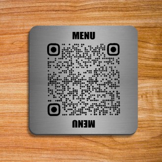 Металева табличка з QR-кодом для меню кафе барів і ресторанів
виготовимо за 1 го. . фото 14