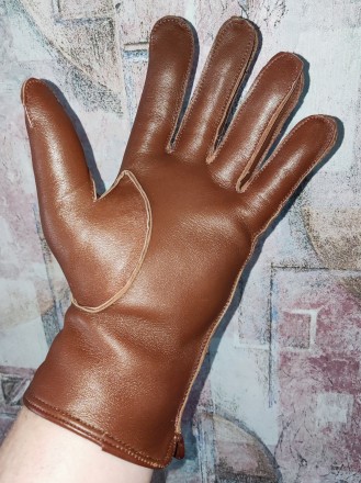Кожаные перчатки GJ, made in England, подкладка 100%-cotton, размер-10, на средн. . фото 3