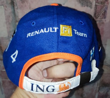 Бейсболка ING Renault Team Formula1, 100%-cotton, размер регулируется сзади реме. . фото 7