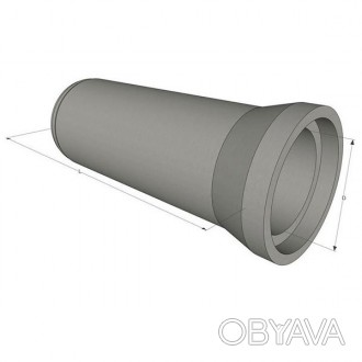 
Труби залізобетонні напірні Тн-80-3 Тип труби: Напірна D (діаметр): 800 мм L (д. . фото 1