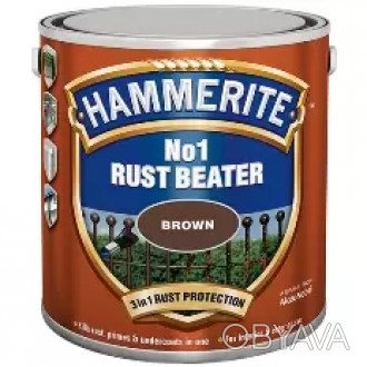 Опис
Ґрунтувальна фарба для металу HAMMERITE Rust Beater No.1
 
	Самовирівнюваль. . фото 1