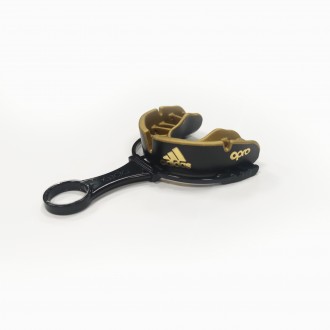 
Капа Adidas OPRO Gold Black/Gold - разработана специально для предотвращения во. . фото 9