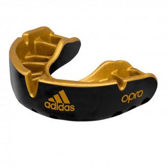 
Капа Adidas OPRO Gold Black/Gold - разработана специально для предотвращения во. . фото 2