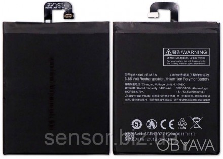 Батарея, АКБ, акумулятор BM3A для смартфона Xiaomi Mi Note 3 Li-ion Polymer 3.85. . фото 1
