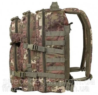 Тактичний рюкзак середнього розміру 36 л від бренду Mil-Tec.
Особливості:
	м'яка. . фото 3