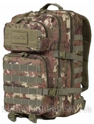 Тактичний рюкзак середнього розміру 36 л від бренду Mil-Tec.
Особливості:
	м'яка. . фото 2