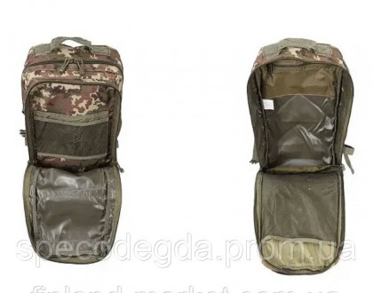 Тактичний рюкзак середнього розміру 36 л від бренду Mil-Tec.
Особливості:
	м'яка. . фото 6