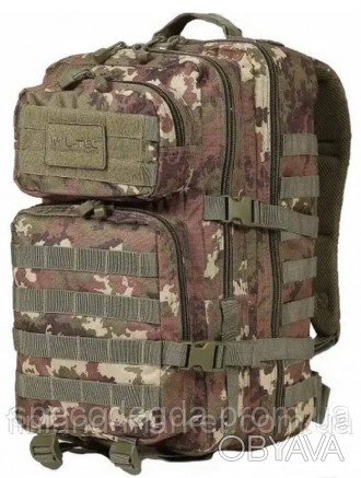 Тактичний рюкзак середнього розміру 36 л від бренду Mil-Tec.
Особливості:
	м'яка. . фото 1