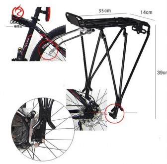 Багажник для велосипеда Luggage Rack задний алюминиевый, под дисковый тормоз
	Ба. . фото 4