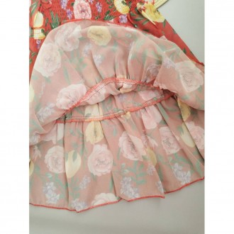 Сукня на літо для дівчинки червона в квітковий принт

Шифон
Червона - 100, 12. . фото 6
