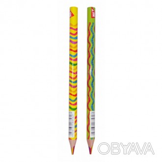 Олівець Yes Rainbow з шестикольоровим грифелем, трикутний 290576
 
Один олівець-. . фото 1
