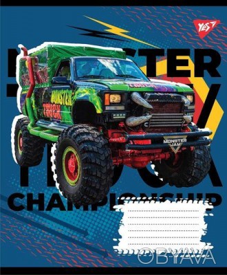 Зошит шкільний 12 аркушів лінія Monster truck championship 1Вересня (25) 765804
. . фото 1