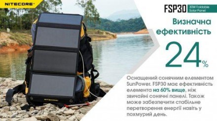 Сонячна панель Nitecore FSP30 потужність 30 Вт
Нова модель сонячної панелі від N. . фото 3