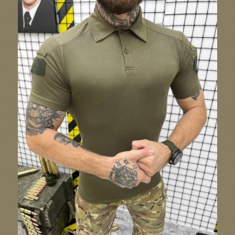 Тактическая футболка зсу поло Metam для военнослужащих, футболка военная олива
Т. . фото 2