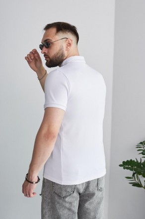 Стильная футболка поло мужская тенниска белая с молнией
Материал: кукуруза трико. . фото 4