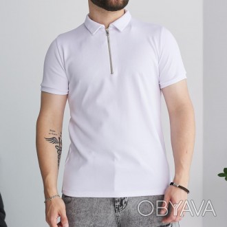 Стильная футболка поло мужская тенниска белая с молнией
Материал: кукуруза трико. . фото 1