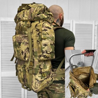 Тактический рюкзак с алюминиевой рамой 100 л cordura 1000d, рамный рюкзак 100 л
. . фото 2