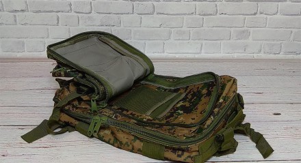 Тактичний рюкзак військовий із системою molle армійський піксель хакі 25 літрів
. . фото 5