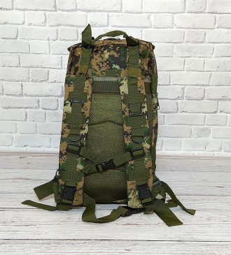 Тактичний рюкзак військовий із системою molle армійський піксель хакі 25 літрів
. . фото 4