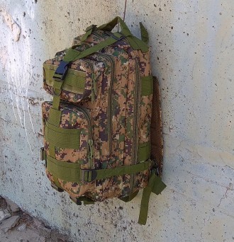 Тактичний рюкзак військовий із системою molle армійський піксель хакі 25 літрів
. . фото 8