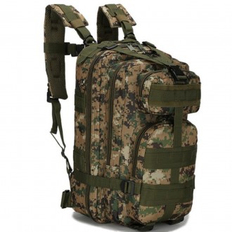 Тактичний рюкзак військовий із системою molle армійський піксель хакі 25 літрів
. . фото 2