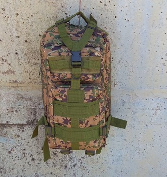 Тактичний рюкзак військовий із системою molle армійський піксель хакі 25 літрів
. . фото 9